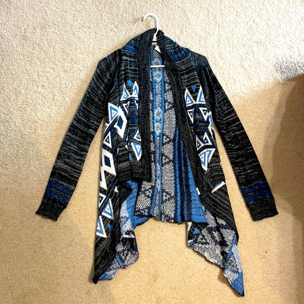 Blue cardigan